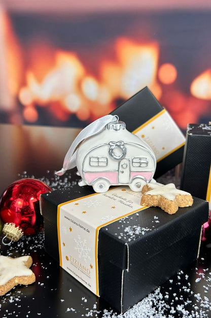 Deko Baumhänger Wohnwagen Caso 6cm dekoriert