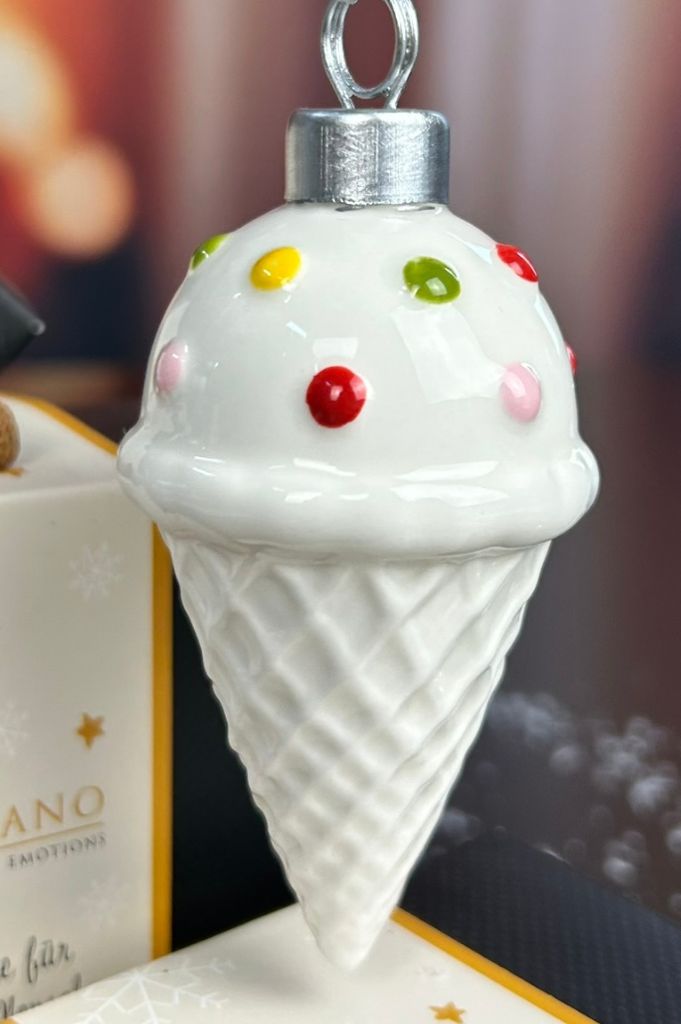 Deko Baumhänger Eis Fesco 8cm dekoriert