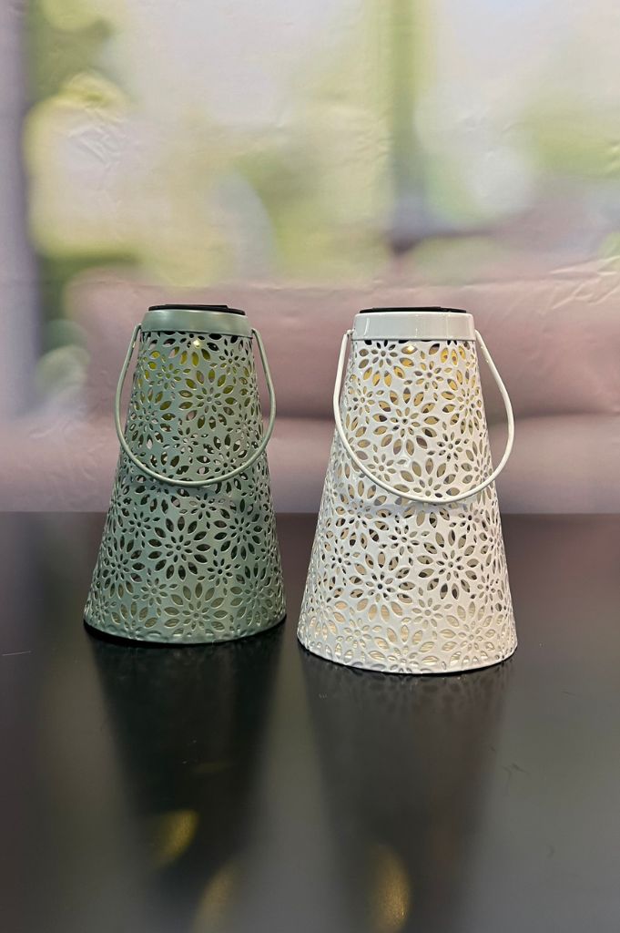 Solar Metallicht Fiori grün oder creme-weiß