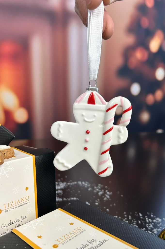 Deko Baumhänger Lebkuchen Fred 7,5cm dekoriert