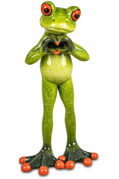 Deko Frosch Fridolin stehend hellgrün