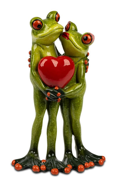 Deko Frosch Paar 16cm hellgrün