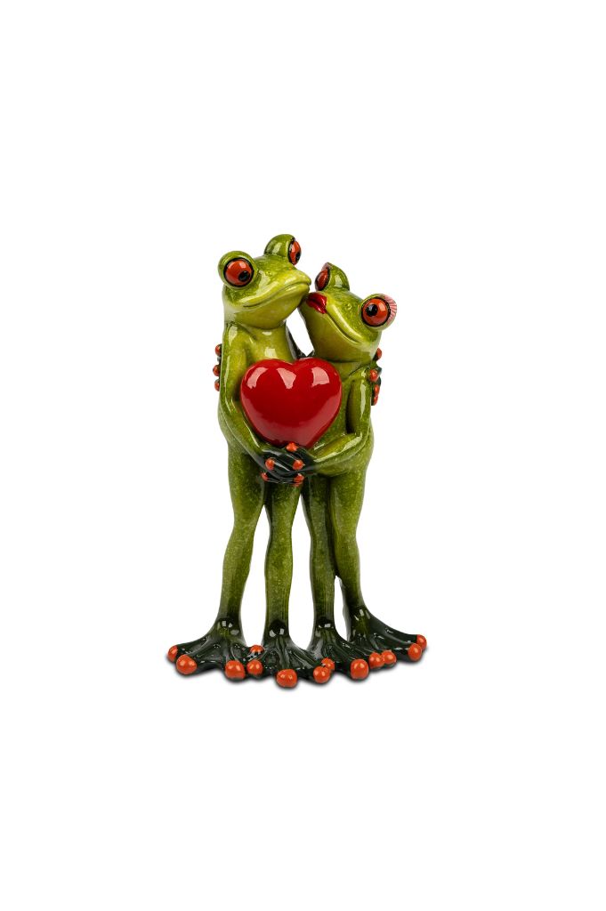 Deko Frosch Paar 16cm hellgrün