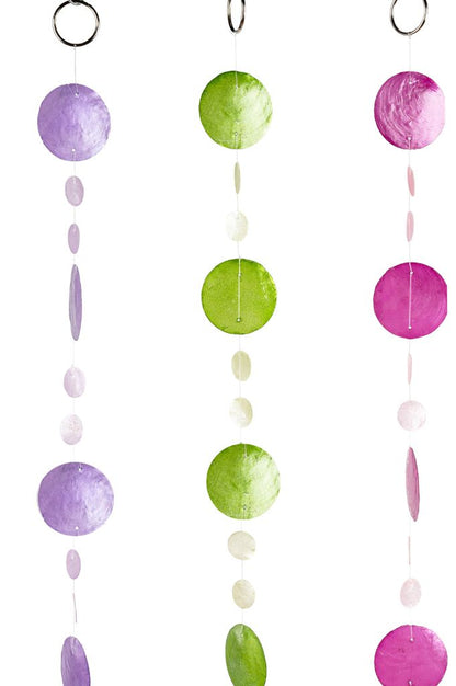 Deko Girlande Capiz Muschel farblich sortiert