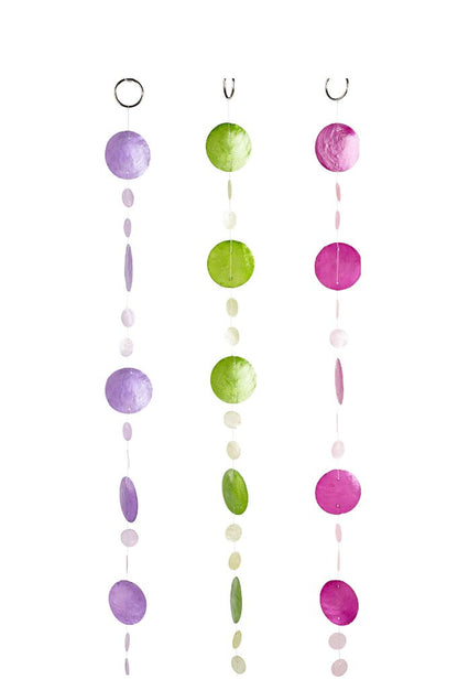 Deko Girlande Capiz Muschel farblich sortiert