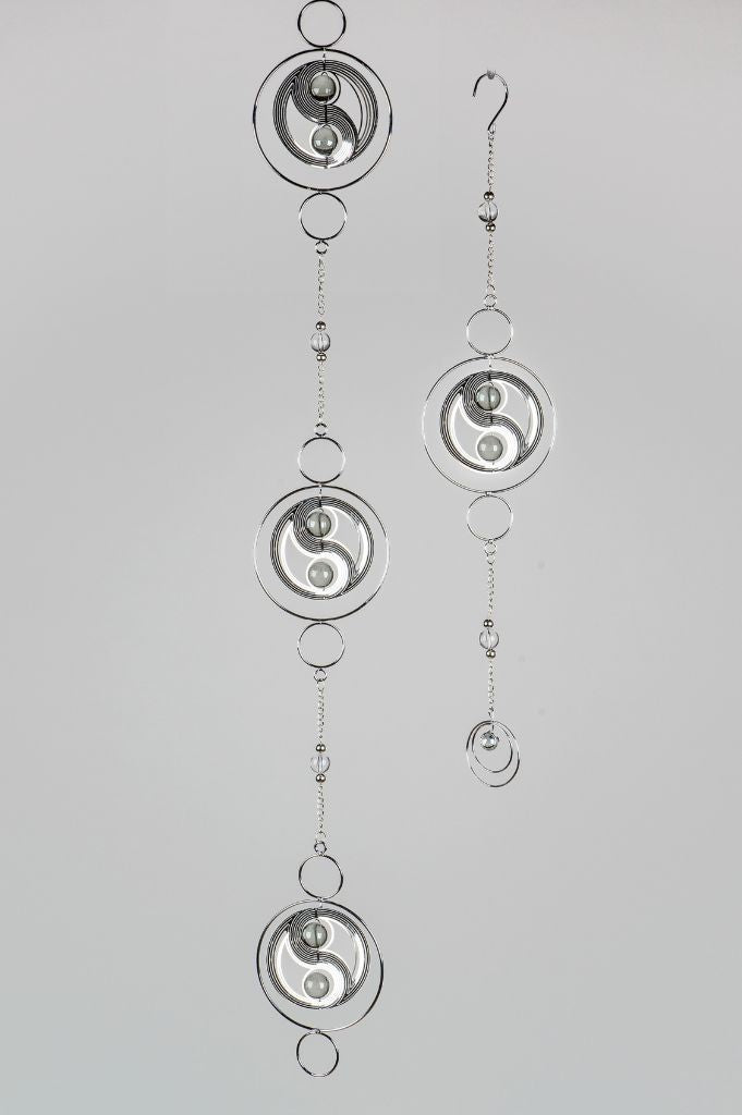 Hänger Girlande Yin-Yang 114cm Metall