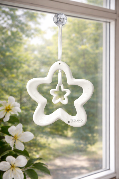 Doppelhänger Blume Alisa creme-weiß
