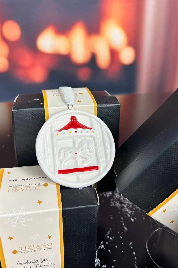 Deko Baumhänger Karussell Ikarus 7,5cm dekoriert