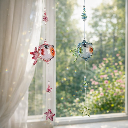 Deko Hänger Kugelfisch 30cm Acryl farbig