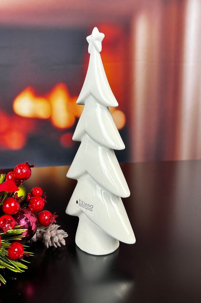 Deko Baum Medora creme-weiß