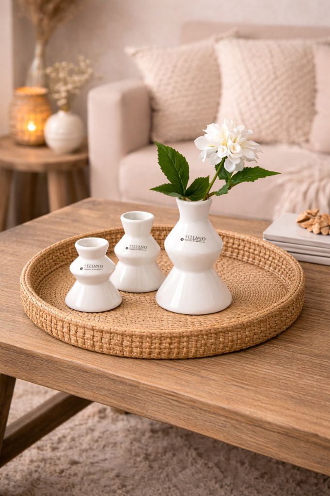 Minivase Silandro creme-weiß