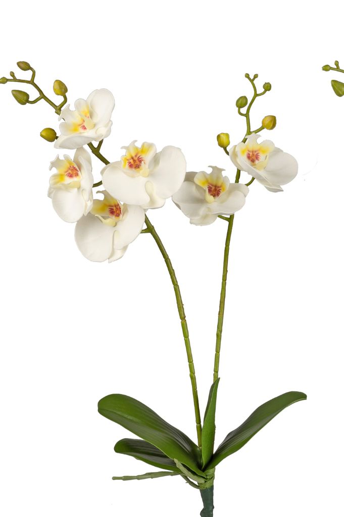 Deko Orchidee 55cm weiß