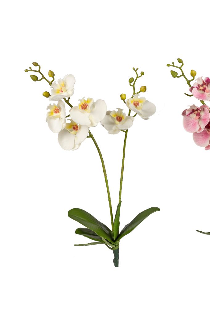 Deko Orchidee 55cm weiß