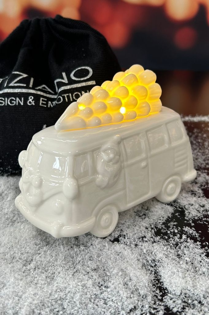 Geschenksäckchen groß Deko Bus Parco LED 14,5cm