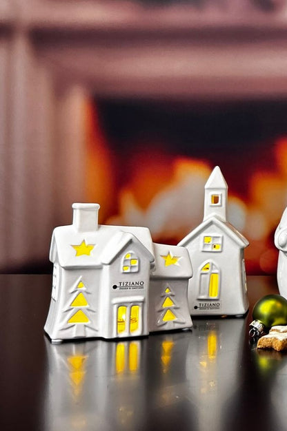 Deko Haus Pedaso LED creme-weiß