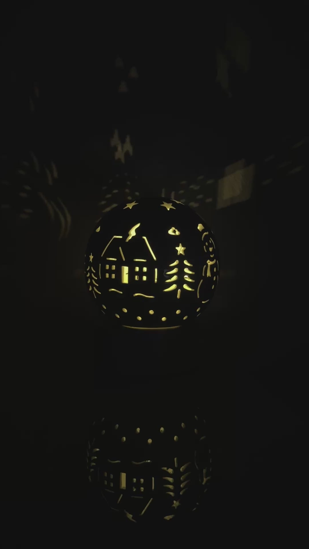 Rivello Schneelandschaft LED Kugel Video