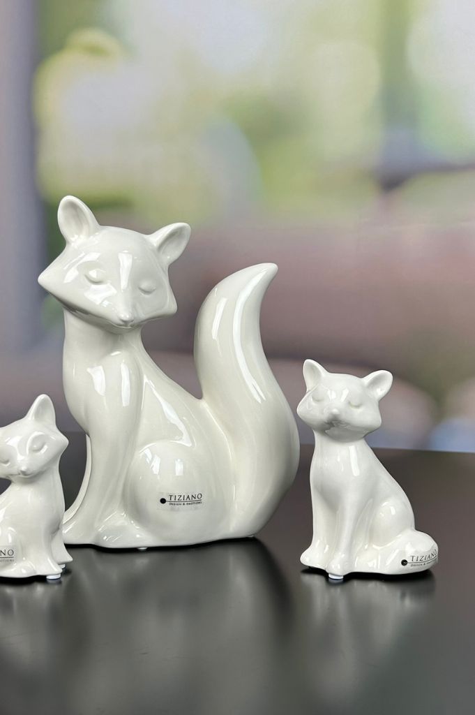 Fuchskind Roxy sitzend grade 12,5cm creme-weiß