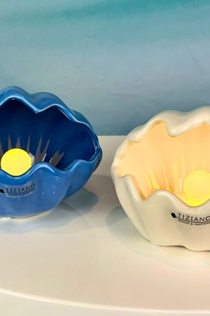 Muschel Salino LED farblich sortiert