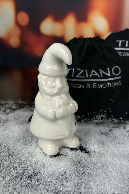 Gechenksäckchen Santa Sam mit Herz creme-weiß