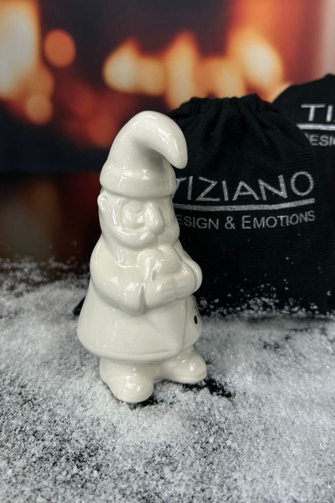Gechenksäckchen Santa Sam mit Herz creme-weiß