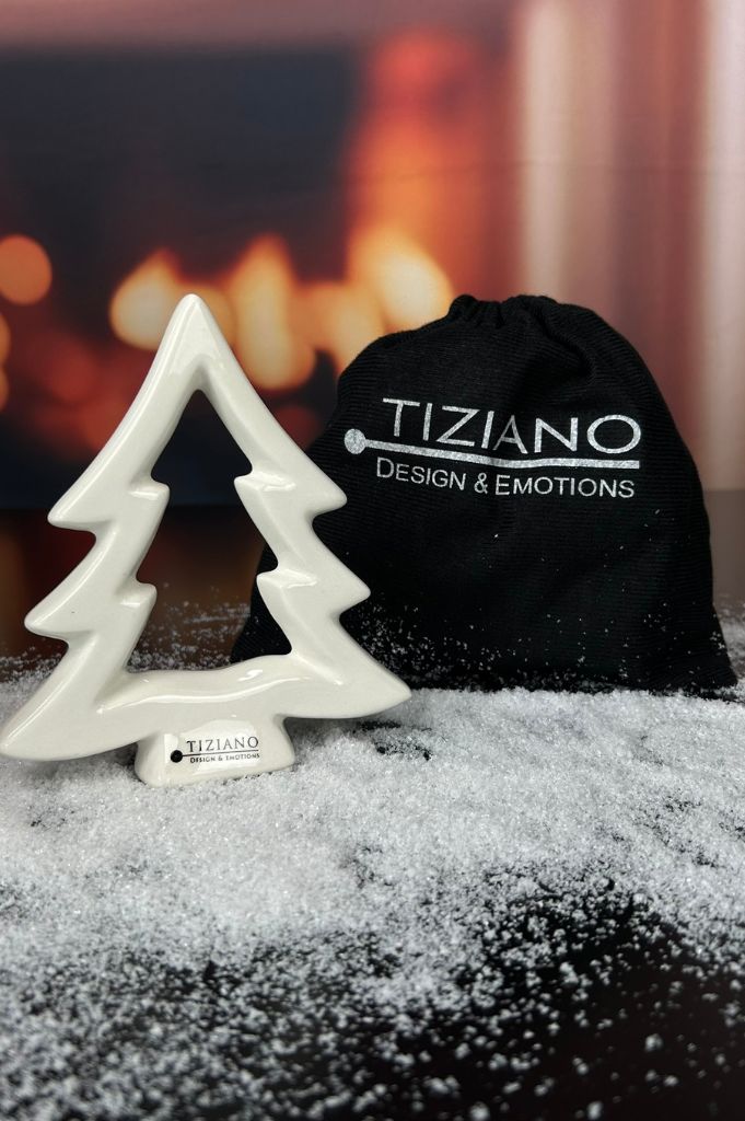 Geschenksäckchen Deko Baum Saphira creme-weiß