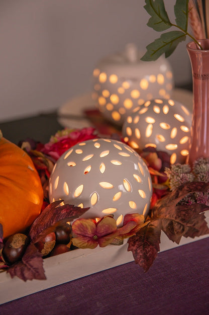 Villari Lichtkugel LED weiß creme