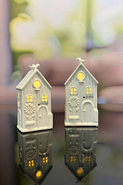 Deko Haus Vita LED creme-weiß